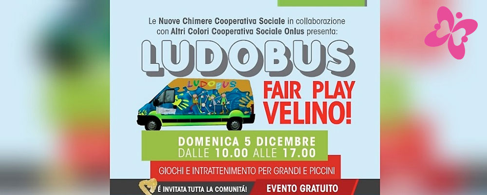 “Ludobus” il 5 dicembre sbarca ad Amatrice