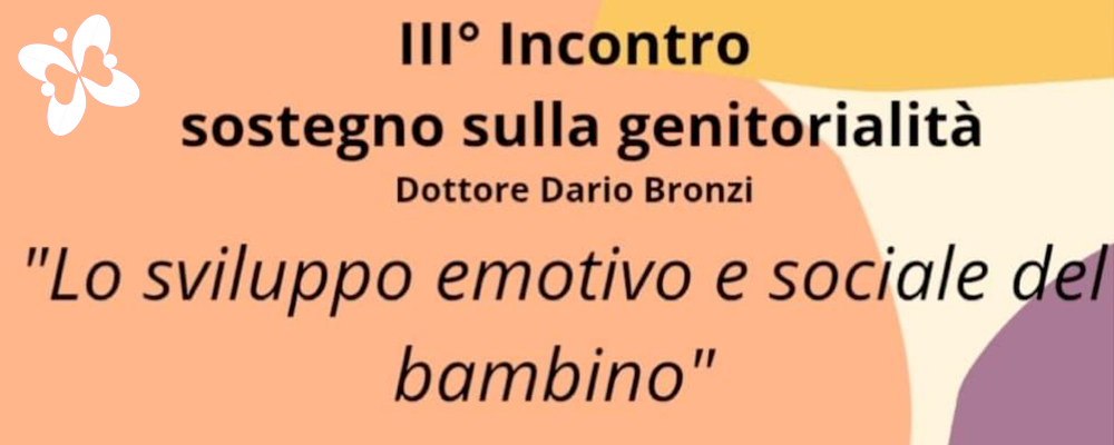 "Sviluppo emotivo e sociale del bambino", il 9 aprile a...