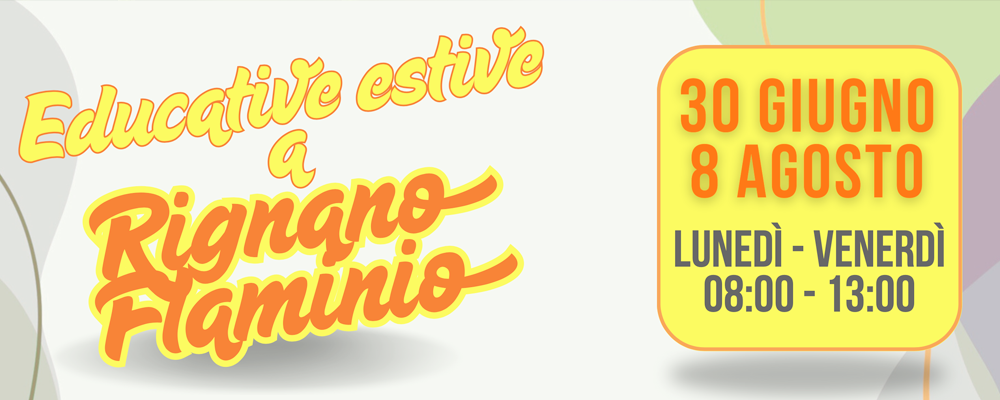 Educative estive a Rignano Flaminio